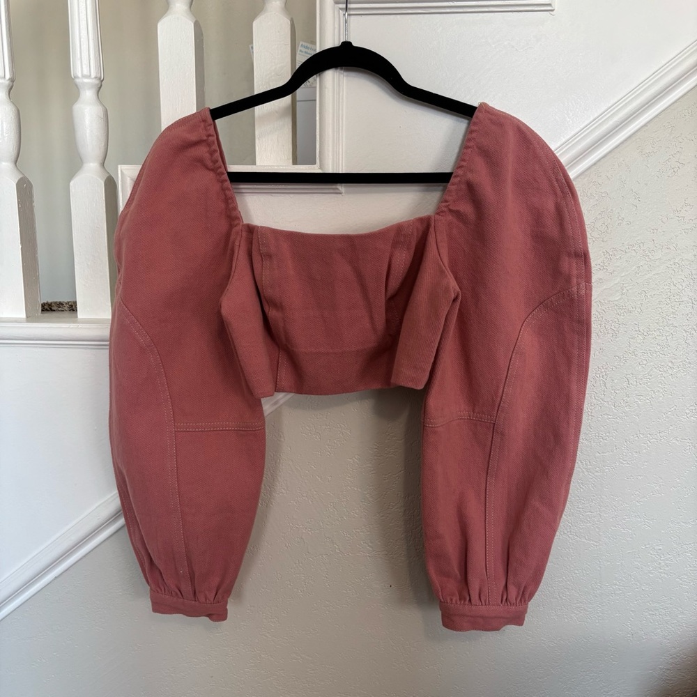 Free People Marley Denim Top